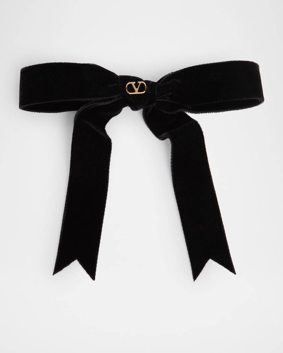 Velvet Bow Hair Clip